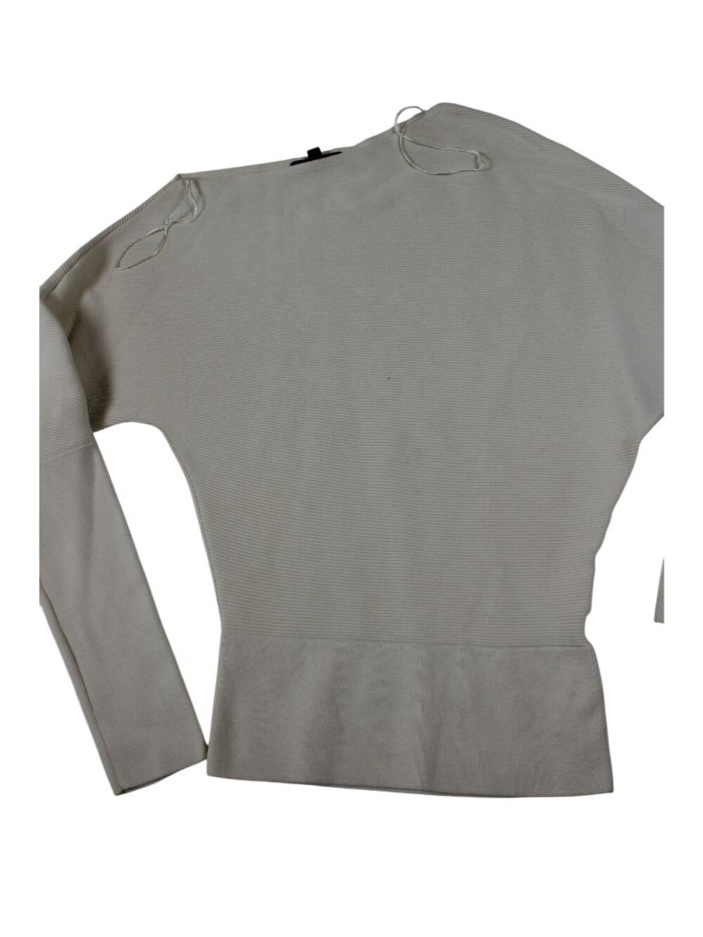 Banana Republic Womens XS Beige Slim Fit Off Shoulder Sweater